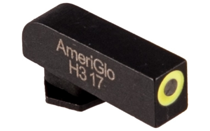 AmeriGlo Green tritium lime lumi round outline front .165''h .125''w