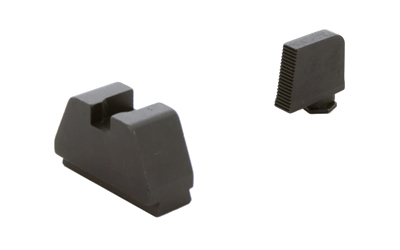 AmeriGlo 4XL Optic Compatible Sight, Serrated .385" Front,  Flat Black .480" Rear, Fits All Glocks GL-524
