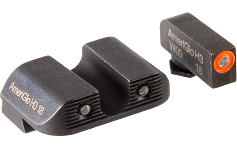 AmeriGlo For glock~ 17/19/26 gen5 3-dot proglo sight set