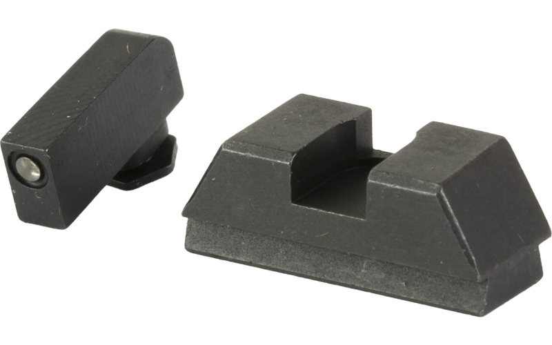 AmeriGlo Optic Compatible Sets for Glock, For Glock 43X/48 MOS, Green Tritium with Black Outline, Black Rear, .220" Front and .295" Rear GL-880