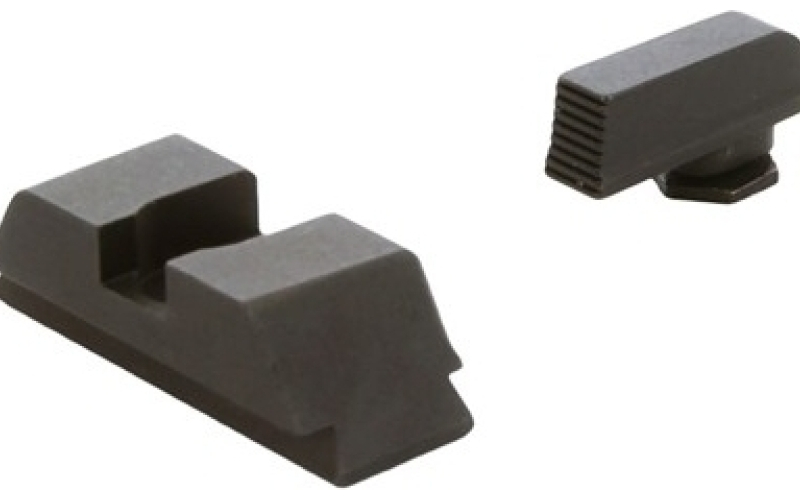 AmeriGlo Range sight set serrated glock 9mm g1-4/glock 10mm.45 acp