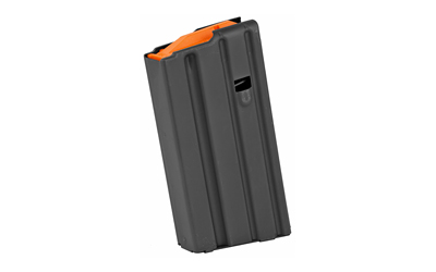 Ammunition Storage Components Magazine, 223 Remington, Fits AR-15, 20Rd, Stainless, Black, Orange Follower 20-223-SS-BM-O-ASC