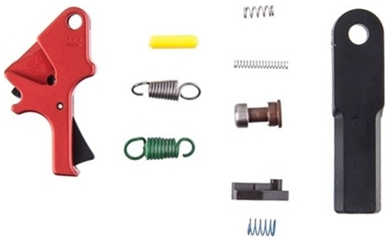 Apex Tactical Specialties Red flat faced forward set sear & trigger kit m&p