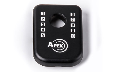 Apex Tactical Specialties J-Plate basepad, Base Plate for Magpul Glock Mags, Black, 102-135