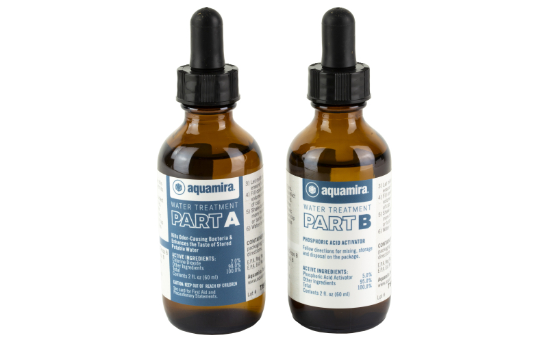 Aquamira Water Treatment Drops, 2 oz Bottles, Treats Up to 60 Gallons of Water 67206