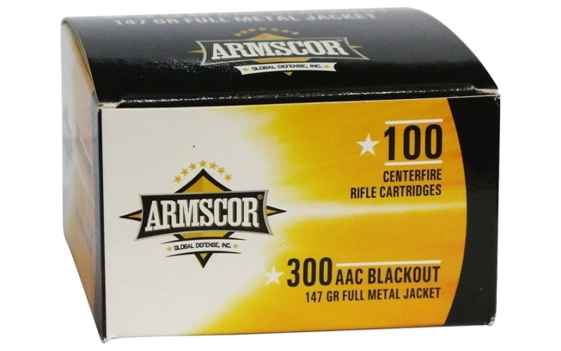 Armscor 300 aac blackout 147gr full metal jacket 100/box