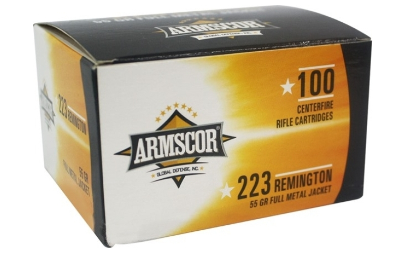 Armscor 223 remington 55gr full metal jacket 100/box