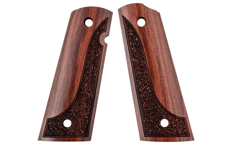 Artisan Stock And Gunworks Inc 1911 exotic wood grip made from redheart