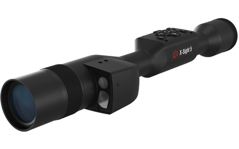 ATN Corp X-Sight 5, Day/Night Hunting Rifle Scope, 5-25X, Matte Finish, Black, 30mm Tube, Multi Reticle, Integrated Laser Range Finder DGWSXS5255LRF