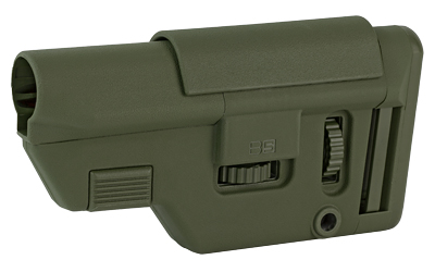 B5 Systems Collapsible Precision Stock, Olive Drab Green, Medium Length Cheek Riser CPS-1308