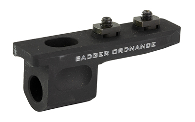 Badger Ordnance Low Profile Harris Mount, For Harris BRM-S Bipod, Fits M-LOK Attachments, Anodized Finish, Black 588-01