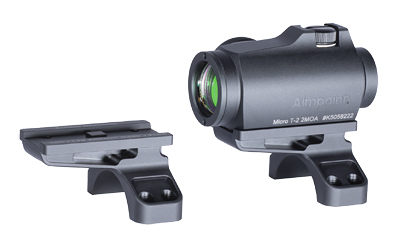 Badger Ordnance Condition One Micro Sight Mount, Allows for Mounting the Aimpoint T-2 Footprint at 12 O'Clock on Optic, Compatible with 30mm C1 Mount, Anodized Finish, Black 700-110B