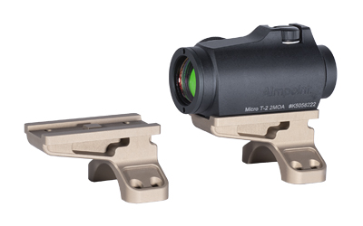 Badger Ordnance Condition One Micro Sight Mount, Allows for Mounting the Aimpoint T-2 Footprint at 12 O'Clock on Optic, Compatible with 30mm C1 Mount, Anodized Finish, Tan 700-110