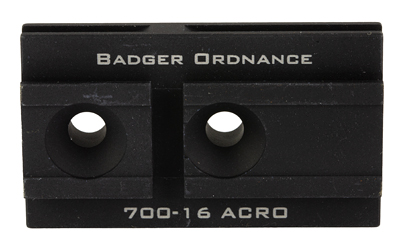 Badger Ordnance C1 12 O'Clock Top Optical Platform, Fits Aimpoint Acro, For Use with C1 Arc, Anodized Finish, Black 700-16B