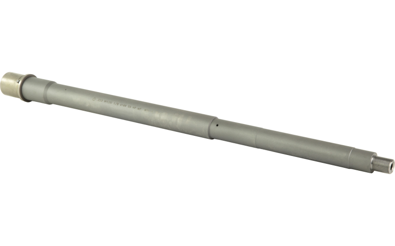 Ballistic Advantage Premium Series, SPR Profile Barrel, 223 Wylde, Fits AR15, 16" Threaded Barrel, 1/2X28 Thread Pitch, 1:8" Barrel Twist, Mid-Length Gas System, Stainless Bead Blasted Finish, Silver BABL223017P