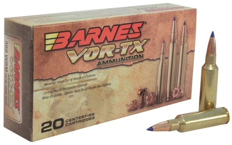 Barnes 300 wsm 150gr tipped triple-shock x boat tail 20/box