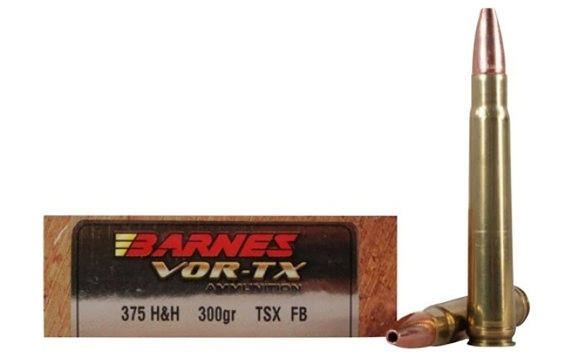 Barnes 375 h&h magnum 300gr triple-shock x flat base 20/box
