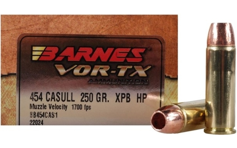 Barnes 454 casull 250gr xpb hollow point 20/box