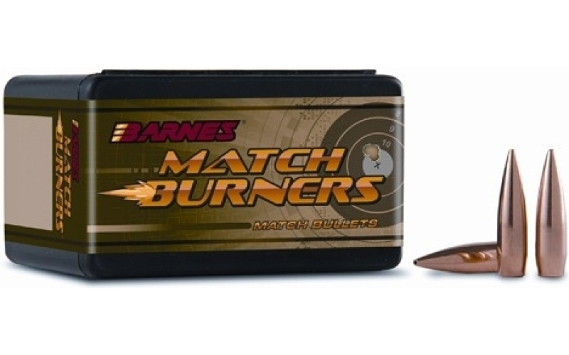 Barnes 22 caliber (0.224'') 52gr hollow point flat base 100/box