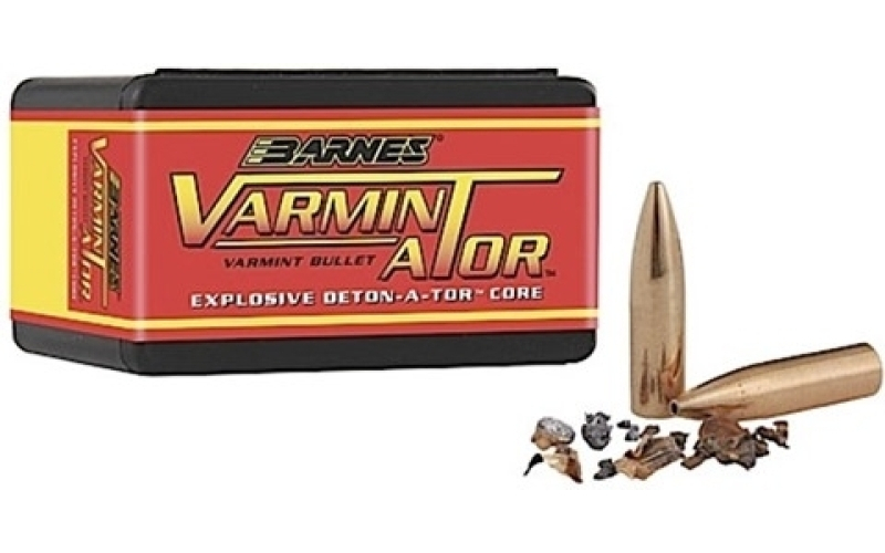 Barnes 22 caliber (0.224'') 40gr hollow point flat base 100/box