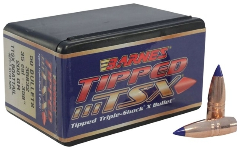 Barnes 35 caliber (0.358'') 200gr boat tail 50/box