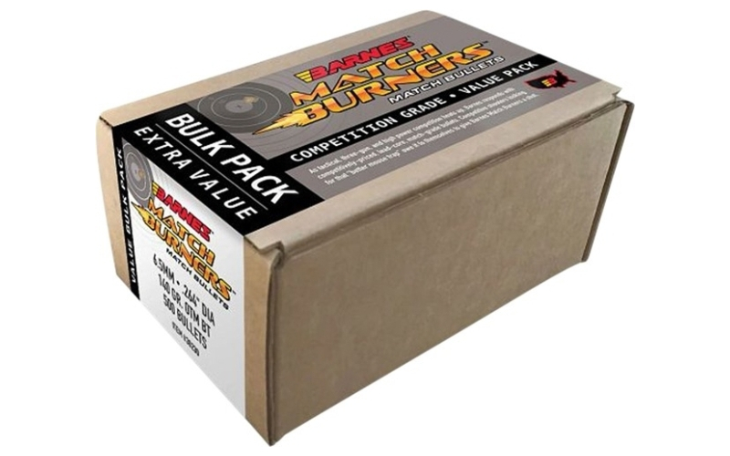 Barnes 6.5mm (0.264'') 140gr match burner otm boat tail 500/box