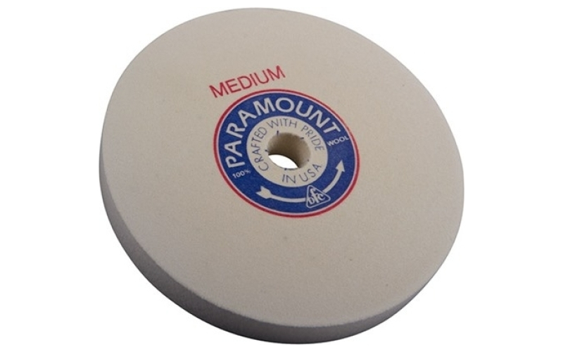 Bacon Felt Company 8'' medium felt polishing wheel 1'' arbor