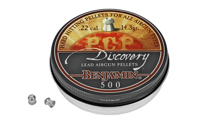 Benjamin Sheridan BHP22, Pellets, .22 Caliber, 14.3 Grain, Hollow Point, 500 Count Tin BHP22