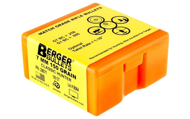Berger Bullets 7mm (0.284'') 150gr classic hybrid hunter 100/box
