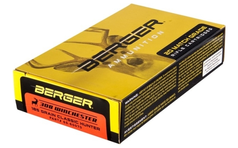 Berger Bullets 308 winchester 185gr hybrid boat tail 20/box