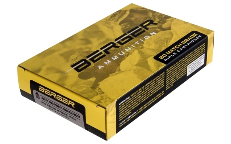Berger Bullets 300 norma magnum 215gr hybrid boat tail 20/box
