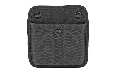 Bianchi Model 7922 AccuMold Triple Threat II Double Magazine Pouch, Fits Browning Hi-Power, Nylon, Black Finish 18797