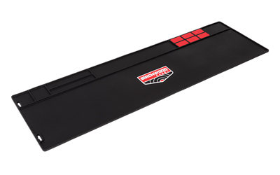 Birchwood Casey Rifle Cleaning Mat, 36"x11", Chemical Resistant Rubber, Black/Red BC-30350