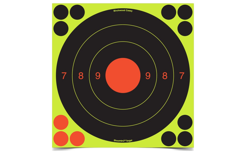 Birchwood Casey Shoot-N-C Target, Self-Adhesive 25/50 Meter, 20cm, 6 Targets BC-34081