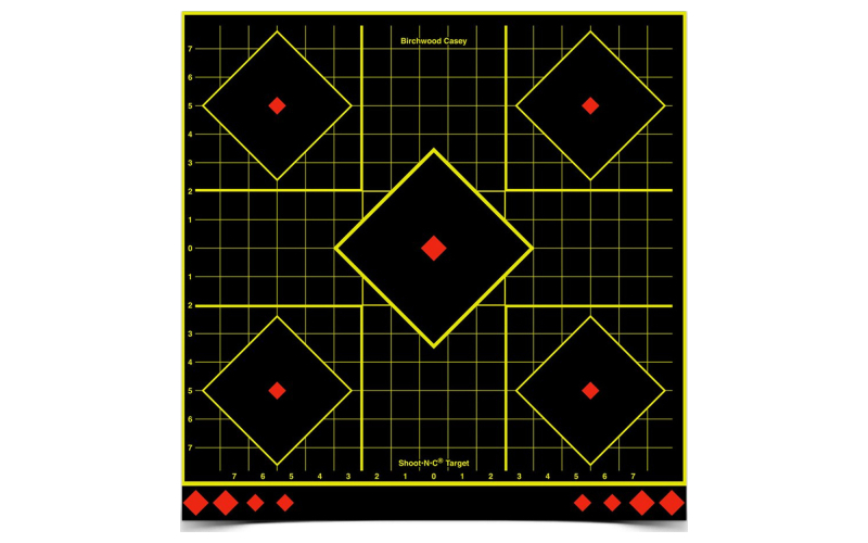 Birchwood Casey Shoot-N-C Target, Sight-In, 17.75", 5 Targets BC-34175