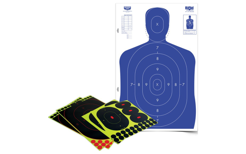 Birchwood Casey Shoot-N-C Target, Silhouette Kit, 2-12"x18", 2-9",6-4" Targets BC-34602