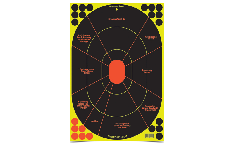 Birchwood Casey Shoot N C, 12"X 18", Handgun Trainer, 5 Pack BC-34655