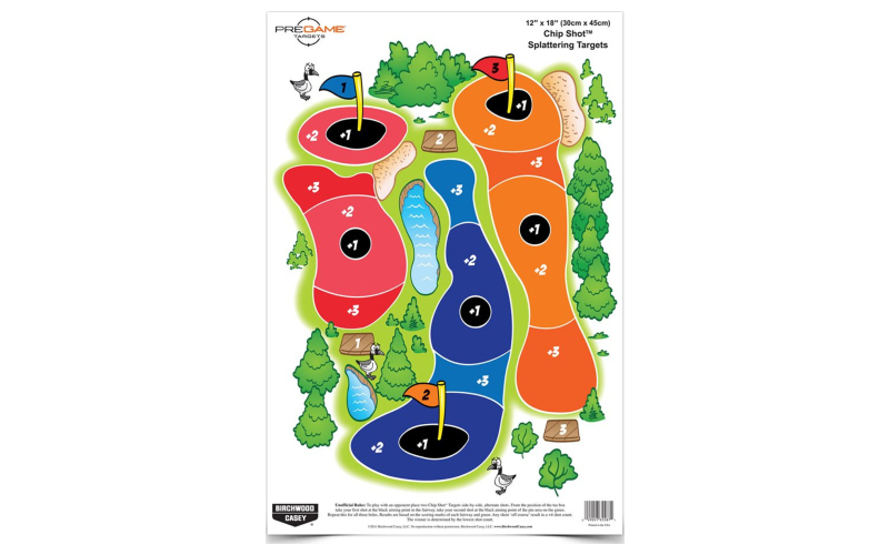 Birchwood Casey Pregame Target, Chip Shot, 12x18, 8 Targets BC-35566
