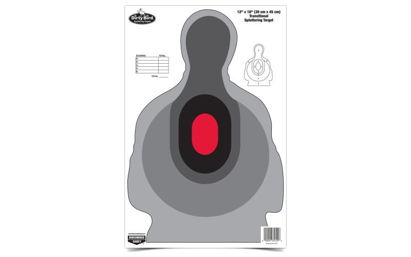Birchwood Casey Dirty Bird 12" x 18" Transitional Silhouette Target, 8 Targets BC-35727