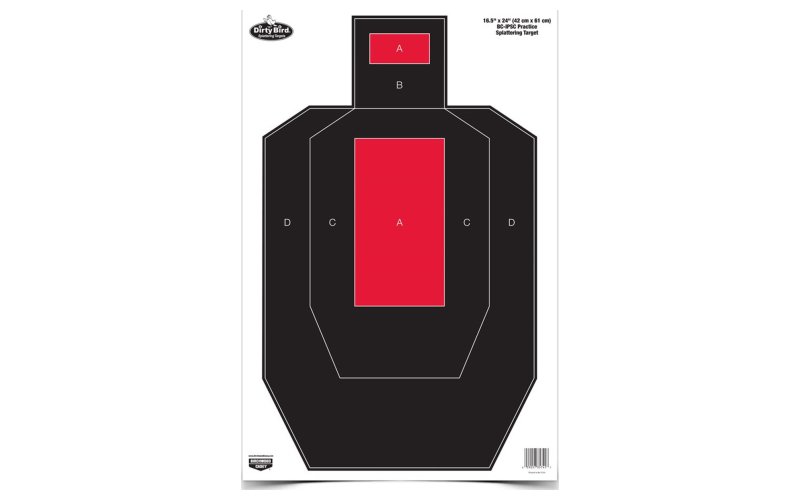 Birchwood Casey Dirty Bird 16.5" x 24" BC-IPSC Practice Target, 3 Targets BC-35743