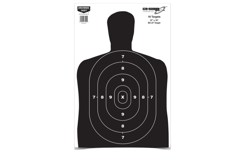 Birchwood Casey Eze-Scorer Target, BC-27, 12x18, 100 Targets BC-37005
