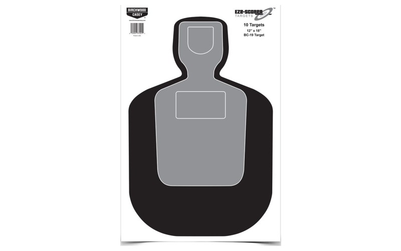Birchwood Casey Eze-Scorer Target, BC-19, 12x18, 100 Targets BC-37007