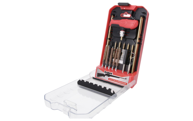 Birchwood Casey Universal Rifle Cleaning Kit, 21 Piece, Unique Handle BC-RIFCLN-KIT