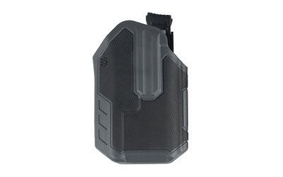 BLACKHAWK Omnivore Surefire X300A Multi-Fit Holster, Surefire X300A, Belt Holster, Right Hand, Black, Fits More Than 150 Styles of Semi-Automatic Handguns with Accessory Rail, Hard, Thumb Activated Retention Mechanism 419001BUR