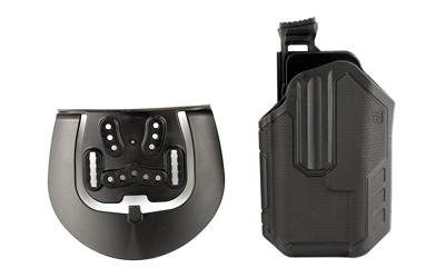 BLACKHAWK Omnivore L2 Multi-Fit Holster, Fits More Than 150Styles of Semi-Automatic Handguns with Streamlight TLR 1 & 2, Thumb Activated Retention Mechanism, Level 2 Retention, Left Hand, Black 419002BBL