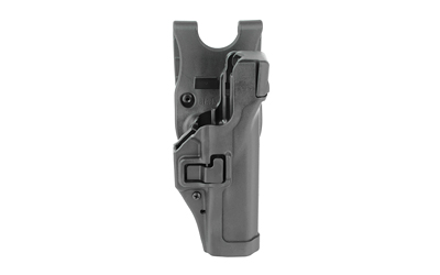 BLACKHAWK Level 3 Duty SERPA Belt Holster, Fits Glock 17/19/22/23/31/32, Right Hand, Matte Finish, Black 44H100BK-R