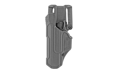 BLACKHAWK T-Series, L2D, Duty Holster, Left Hand, Black, Fits Glock 17/19/22/23/31/32/45/47, Includes Jacket Slot Belt Loop, Polymer 44N100BKL