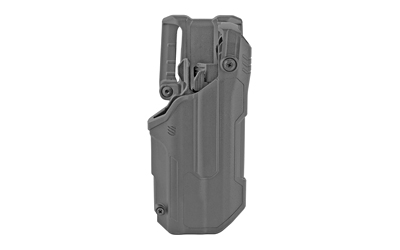 BLACKHAWK T-Series L3D, Duty Holster, Right Hand, Black Finish, Fits Glock 21 With TLR1/TLR2, Includes Jacket Slot Belt Loop 44N613BKR