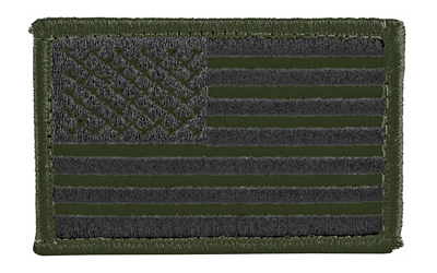 BH PATCH AMERICAN FLAG WH&L OD/BLK