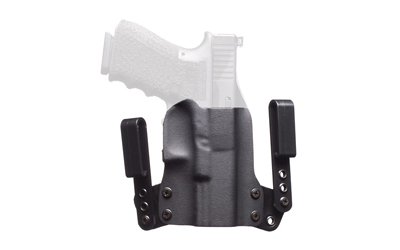 BlackPoint Tactical Mini Wing IWB, Inside Waistband Holster, Fits Sig P365 X-Macro, Right Hand, Leather & Kydex Construction, Black 151956